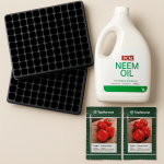 Spice & Grow Combo: Seed Trays, Neem Oil & Habanero Seeds